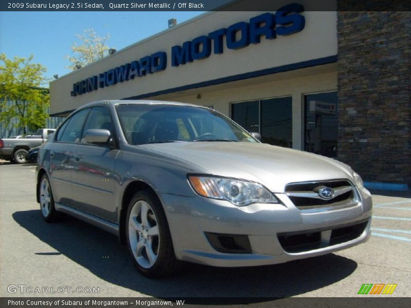 Quartz Silver Metallic / Off Black 2009 Subaru Legacy 2.5i Sedan