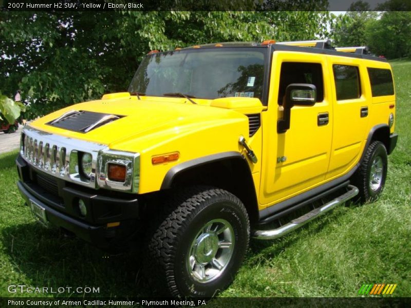 Yellow / Ebony Black 2007 Hummer H2 SUV