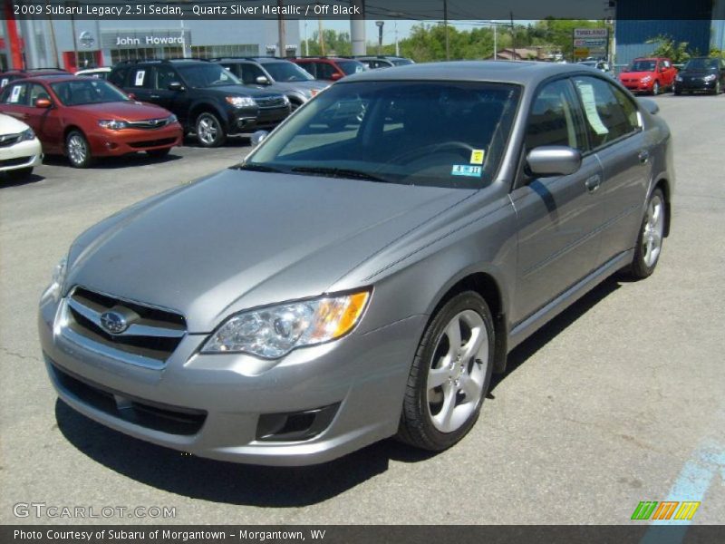 Quartz Silver Metallic / Off Black 2009 Subaru Legacy 2.5i Sedan
