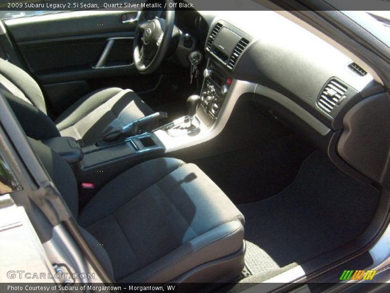 Quartz Silver Metallic / Off Black 2009 Subaru Legacy 2.5i Sedan