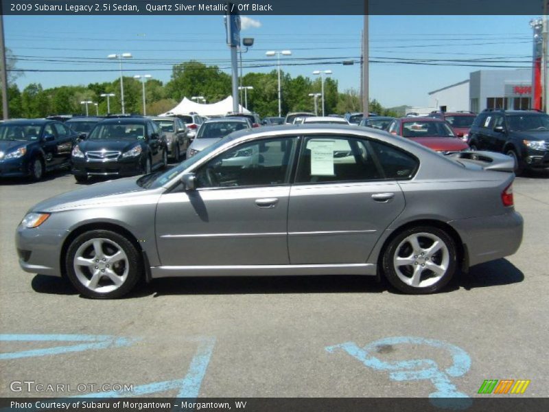 Quartz Silver Metallic / Off Black 2009 Subaru Legacy 2.5i Sedan
