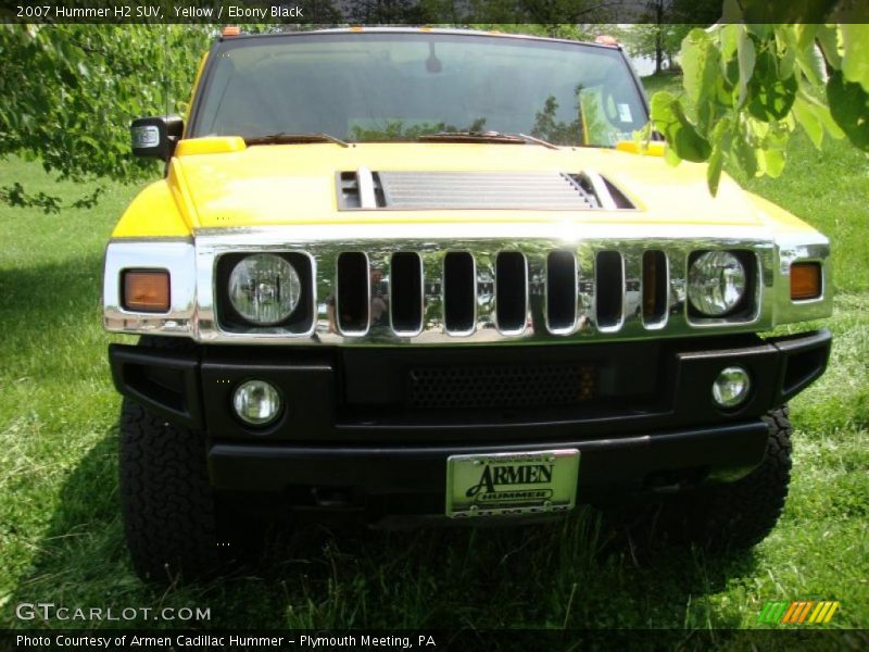Yellow / Ebony Black 2007 Hummer H2 SUV