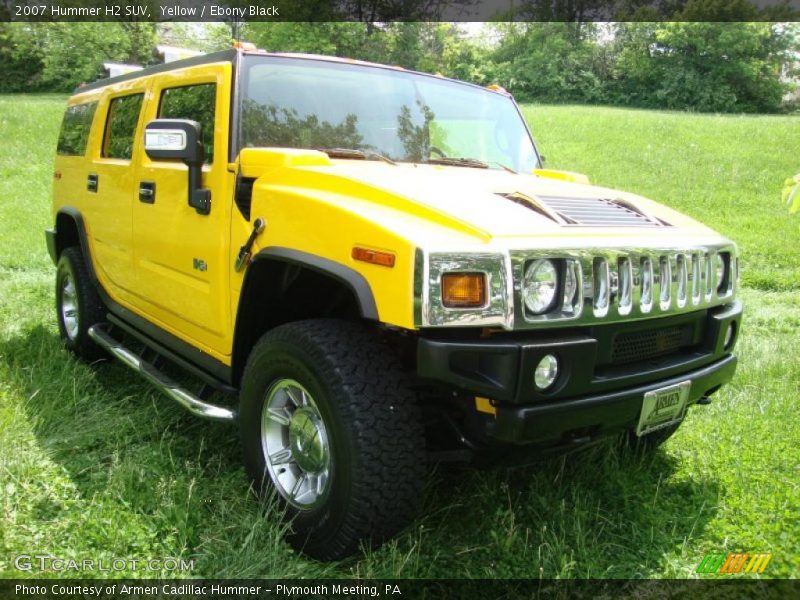 Yellow / Ebony Black 2007 Hummer H2 SUV