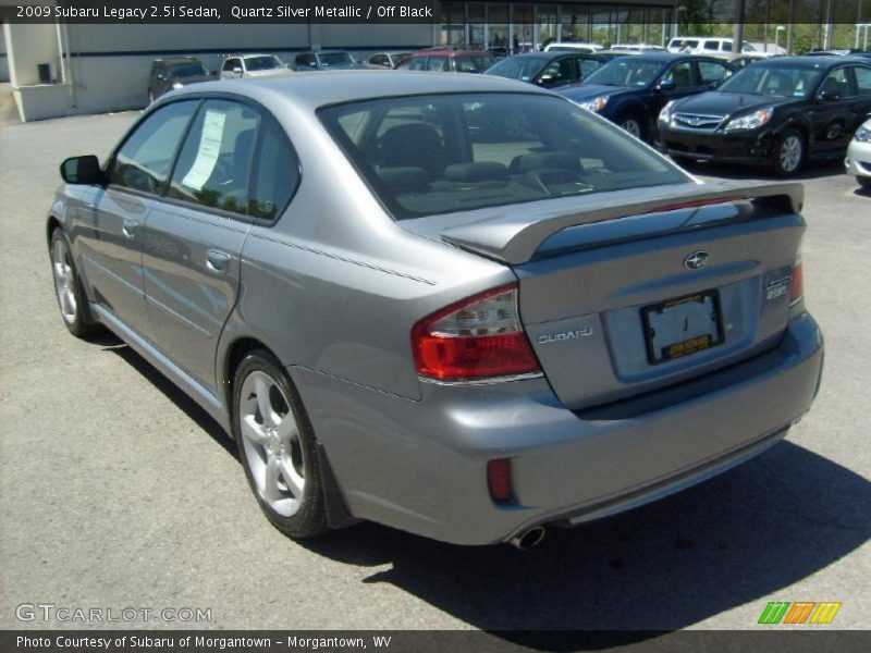 Quartz Silver Metallic / Off Black 2009 Subaru Legacy 2.5i Sedan