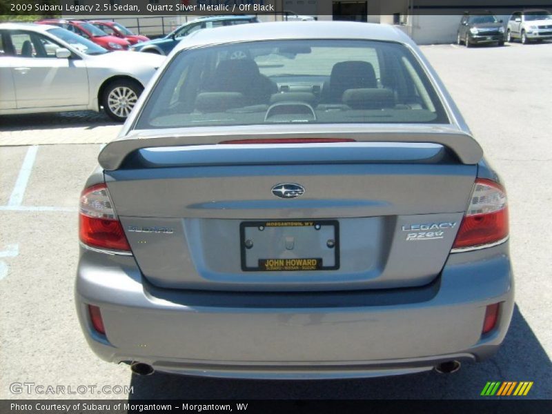 Quartz Silver Metallic / Off Black 2009 Subaru Legacy 2.5i Sedan