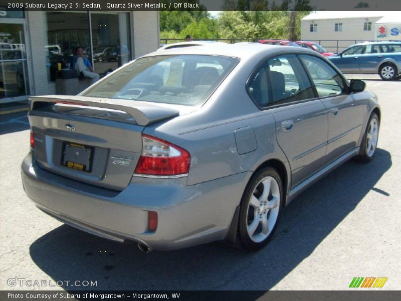Quartz Silver Metallic / Off Black 2009 Subaru Legacy 2.5i Sedan