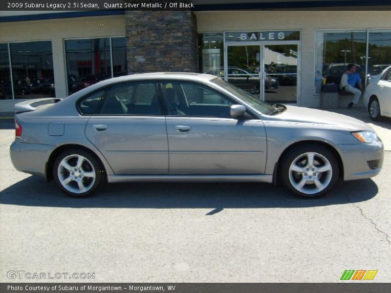 Quartz Silver Metallic / Off Black 2009 Subaru Legacy 2.5i Sedan