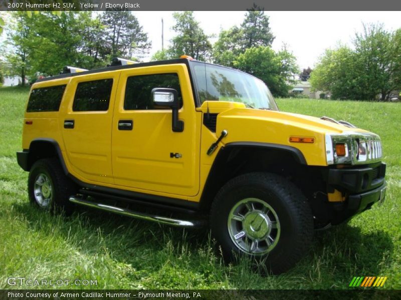 Yellow / Ebony Black 2007 Hummer H2 SUV
