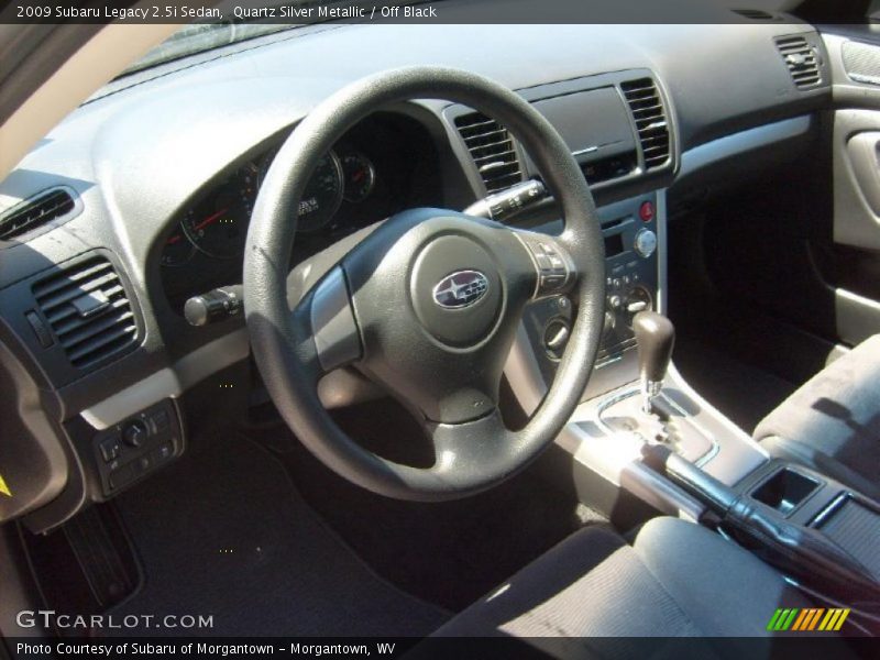 Quartz Silver Metallic / Off Black 2009 Subaru Legacy 2.5i Sedan