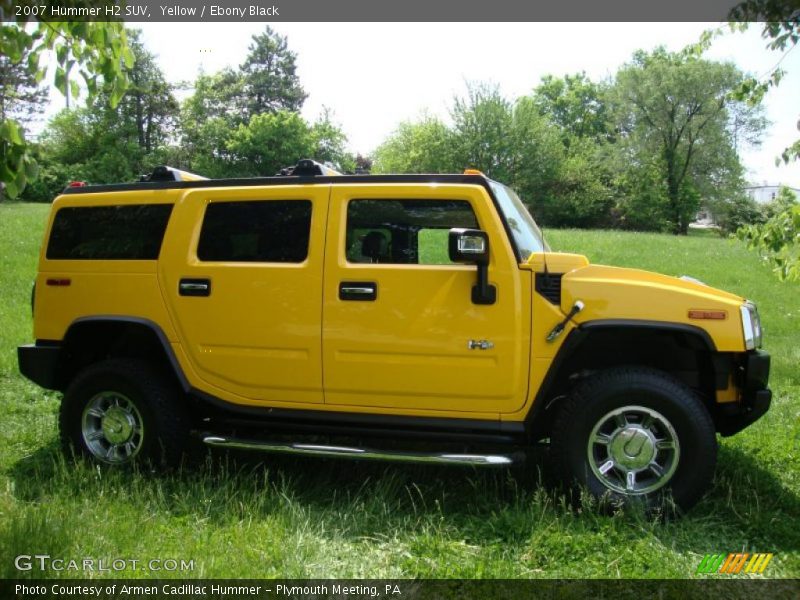 Yellow / Ebony Black 2007 Hummer H2 SUV