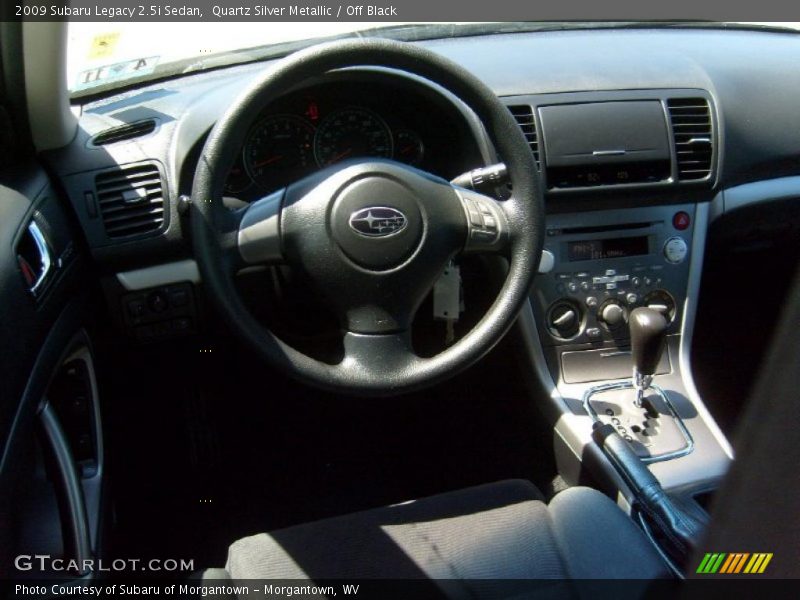 Quartz Silver Metallic / Off Black 2009 Subaru Legacy 2.5i Sedan