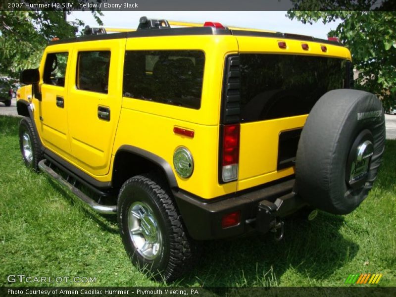 Yellow / Ebony Black 2007 Hummer H2 SUV