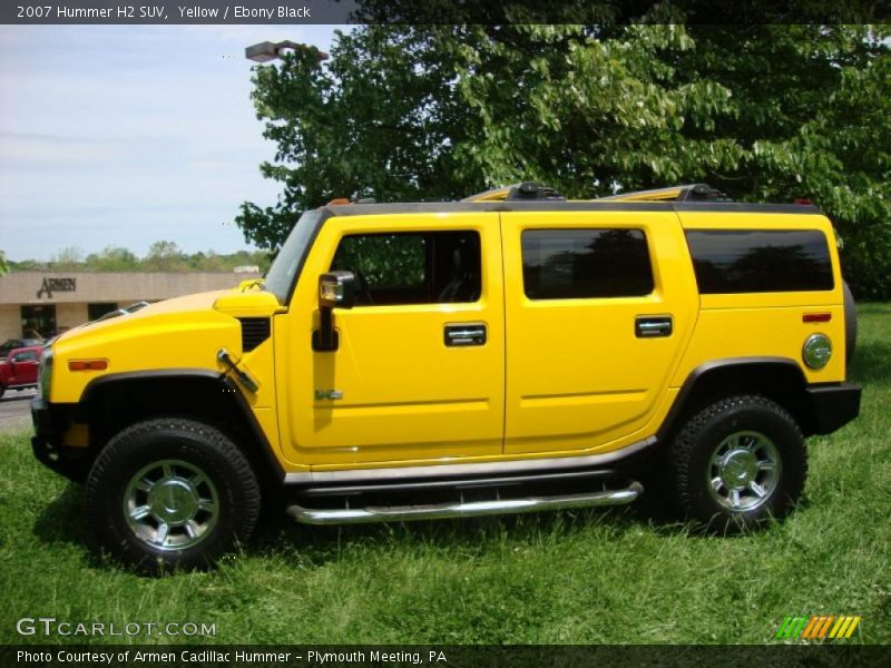 Yellow / Ebony Black 2007 Hummer H2 SUV