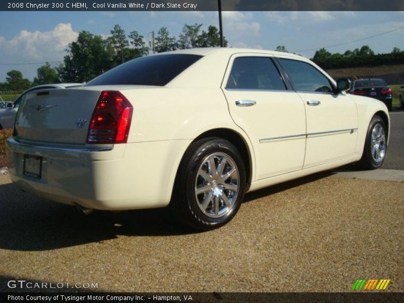Cool Vanilla White / Dark Slate Gray 2008 Chrysler 300 C HEMI