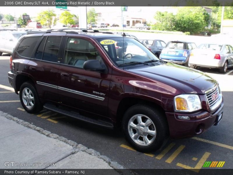 Cranberry Red Metallic / Ebony Black 2006 GMC Envoy SLT 4x4