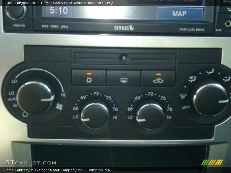 Cool Vanilla White / Dark Slate Gray 2008 Chrysler 300 C HEMI