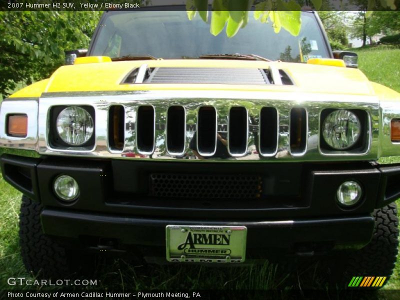 Yellow / Ebony Black 2007 Hummer H2 SUV