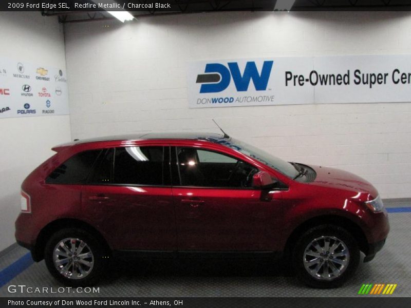 Redfire Metallic / Charcoal Black 2009 Ford Edge SEL