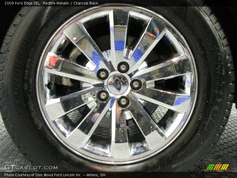 Redfire Metallic / Charcoal Black 2009 Ford Edge SEL