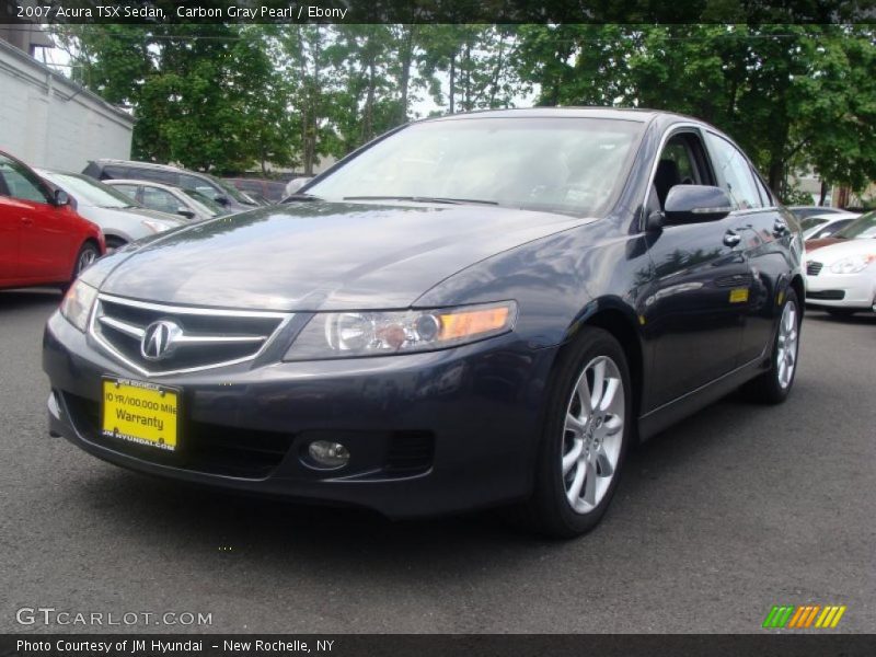 Carbon Gray Pearl / Ebony 2007 Acura TSX Sedan