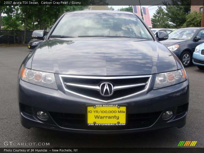 Carbon Gray Pearl / Ebony 2007 Acura TSX Sedan