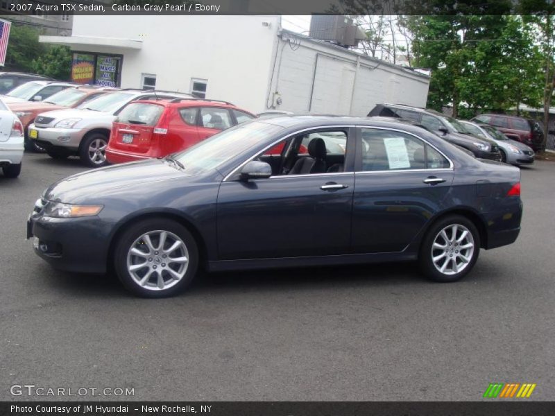 Carbon Gray Pearl / Ebony 2007 Acura TSX Sedan