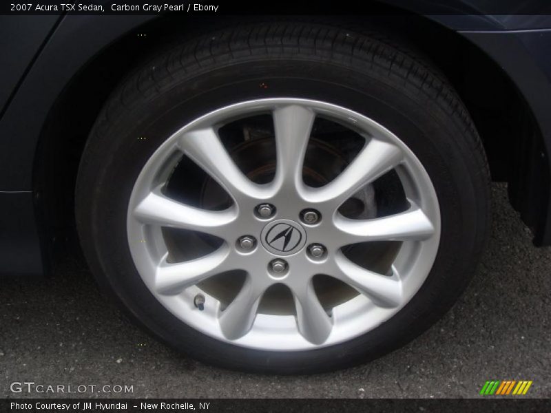 Carbon Gray Pearl / Ebony 2007 Acura TSX Sedan