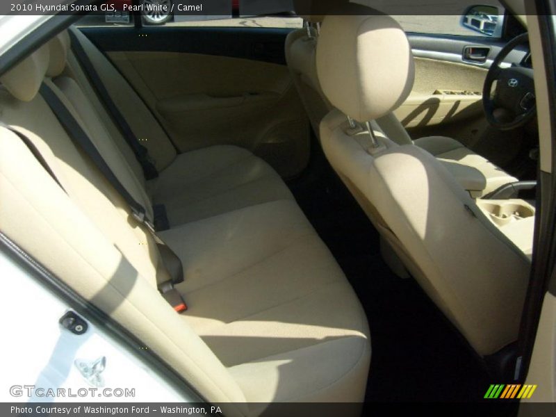 Pearl White / Camel 2010 Hyundai Sonata GLS