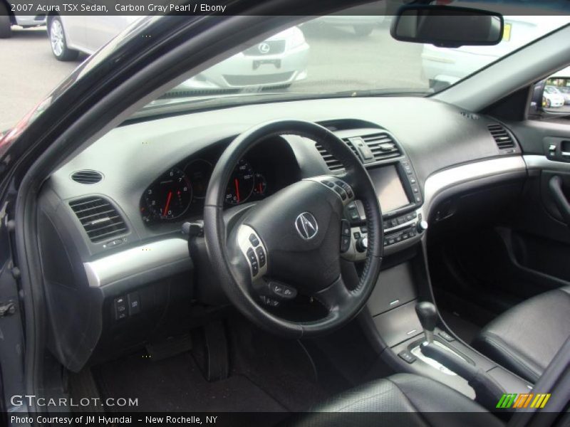 Carbon Gray Pearl / Ebony 2007 Acura TSX Sedan