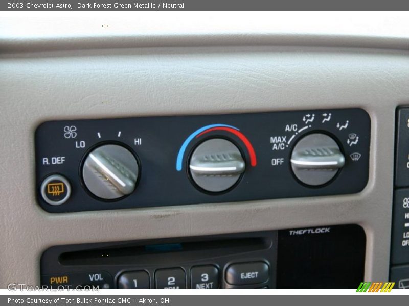 Dark Forest Green Metallic / Neutral 2003 Chevrolet Astro