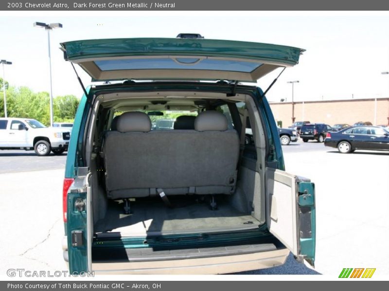 Dark Forest Green Metallic / Neutral 2003 Chevrolet Astro