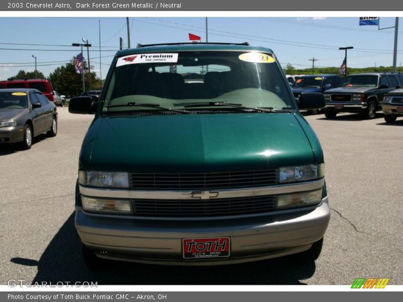 Dark Forest Green Metallic / Neutral 2003 Chevrolet Astro