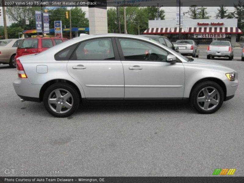 Silver Metallic / Off-Black 2007 Volvo S40 T5 AWD