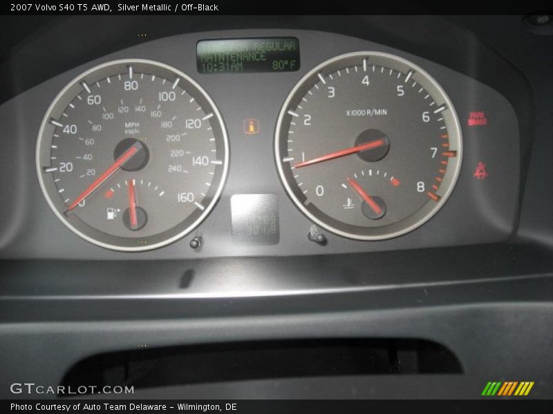 Silver Metallic / Off-Black 2007 Volvo S40 T5 AWD