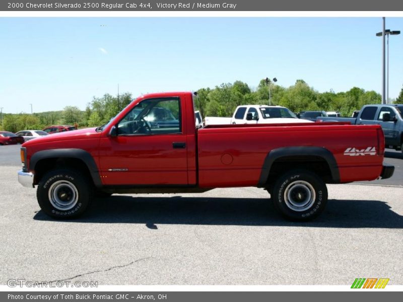 Victory Red / Medium Gray 2000 Chevrolet Silverado 2500 Regular Cab 4x4