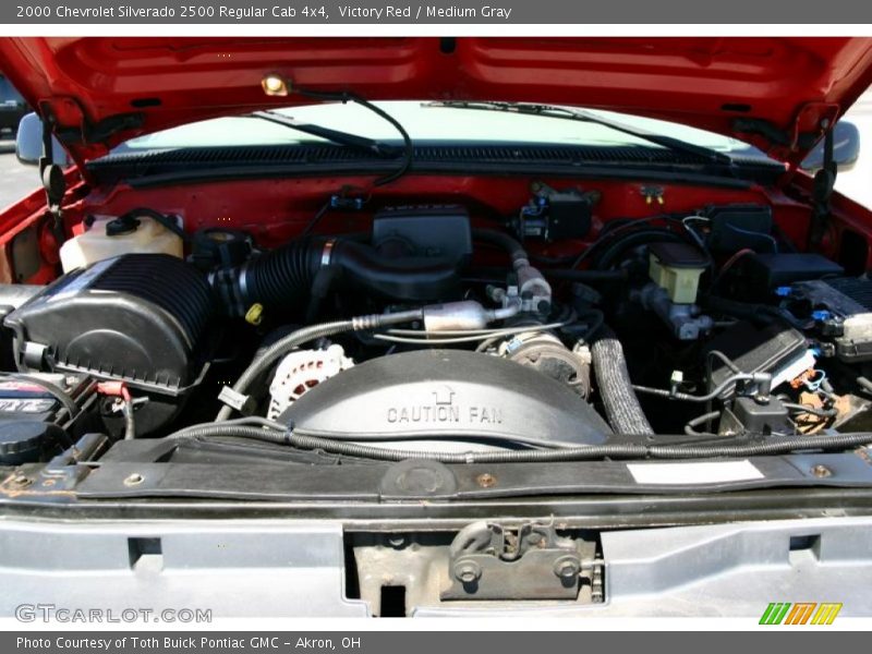 Victory Red / Medium Gray 2000 Chevrolet Silverado 2500 Regular Cab 4x4