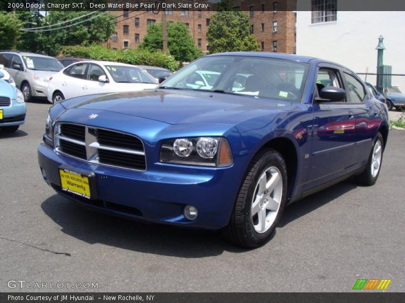 Deep Water Blue Pearl / Dark Slate Gray 2009 Dodge Charger SXT