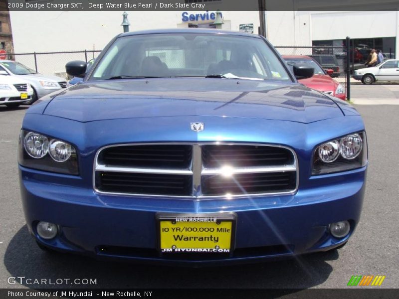 Deep Water Blue Pearl / Dark Slate Gray 2009 Dodge Charger SXT