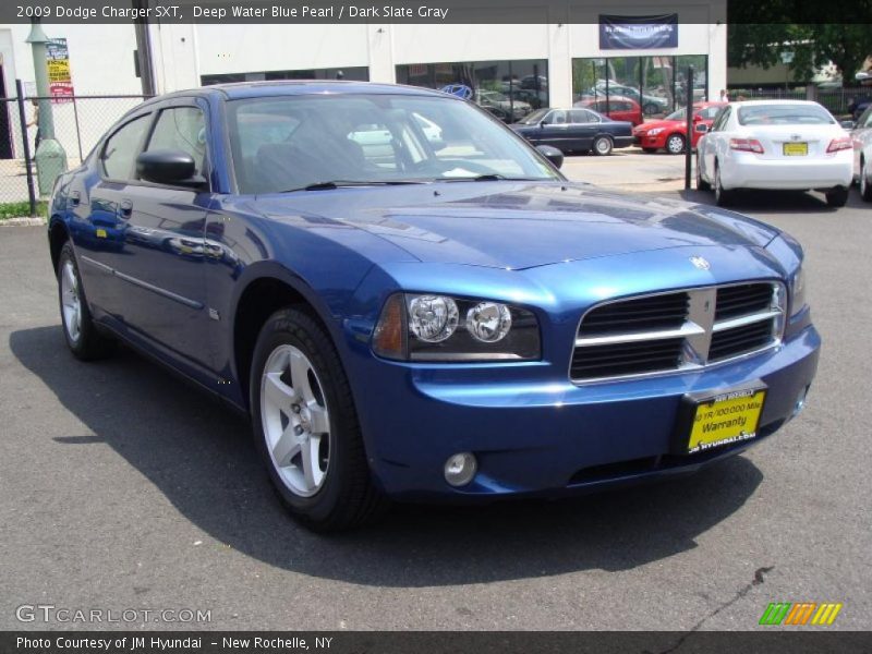 Deep Water Blue Pearl / Dark Slate Gray 2009 Dodge Charger SXT