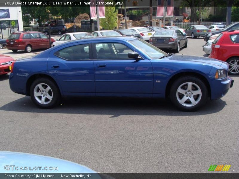 Deep Water Blue Pearl / Dark Slate Gray 2009 Dodge Charger SXT