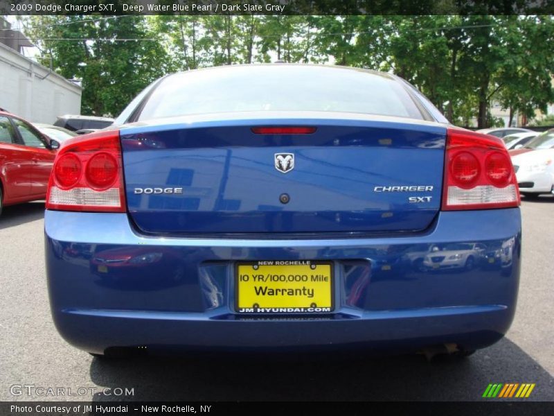 Deep Water Blue Pearl / Dark Slate Gray 2009 Dodge Charger SXT