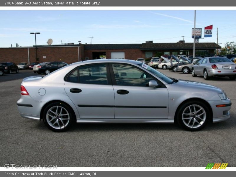 Silver Metallic / Slate Gray 2004 Saab 9-3 Aero Sedan