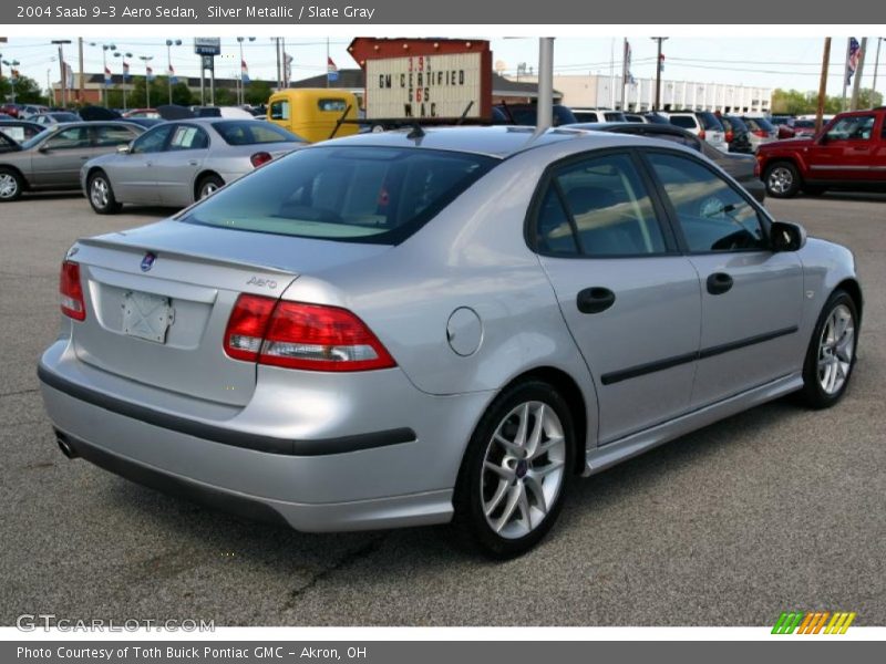 Silver Metallic / Slate Gray 2004 Saab 9-3 Aero Sedan