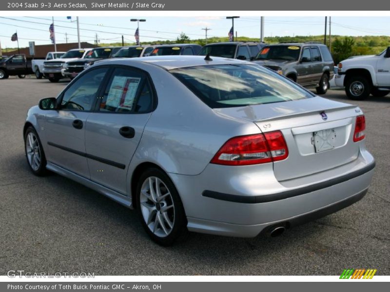 Silver Metallic / Slate Gray 2004 Saab 9-3 Aero Sedan