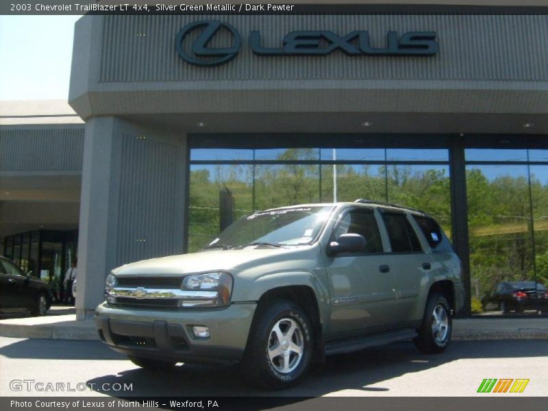 Silver Green Metallic / Dark Pewter 2003 Chevrolet TrailBlazer LT 4x4