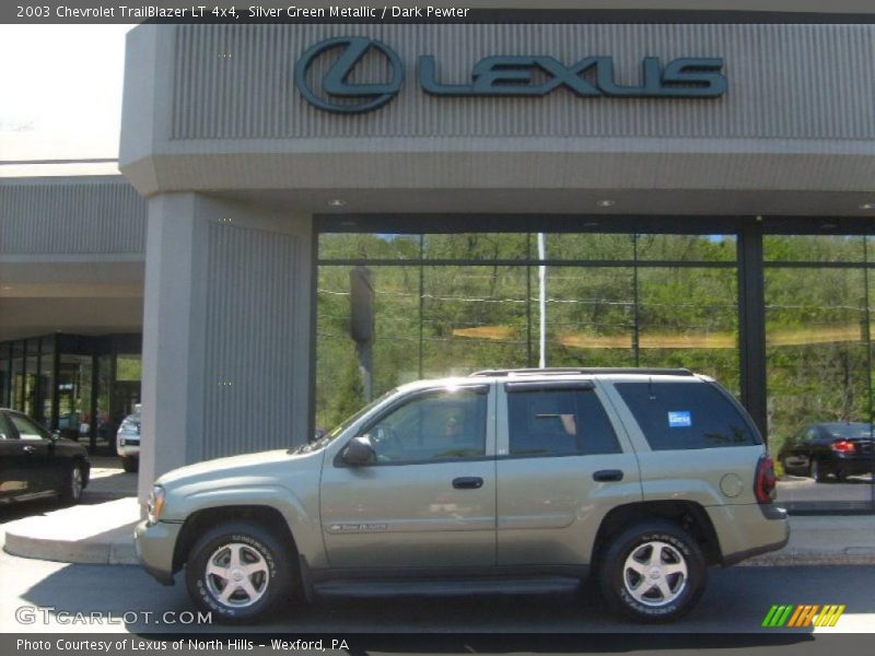 Silver Green Metallic / Dark Pewter 2003 Chevrolet TrailBlazer LT 4x4