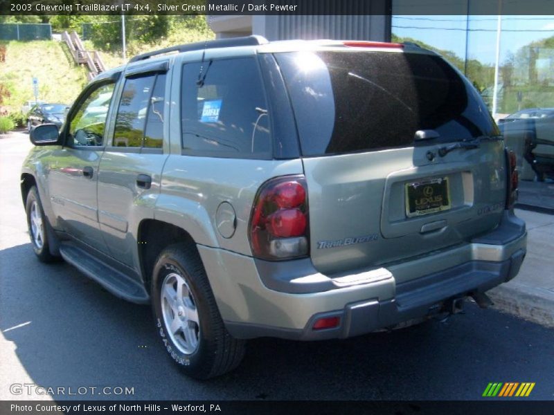 Silver Green Metallic / Dark Pewter 2003 Chevrolet TrailBlazer LT 4x4