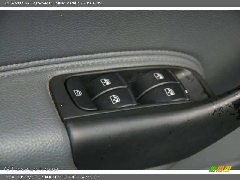 Silver Metallic / Slate Gray 2004 Saab 9-3 Aero Sedan