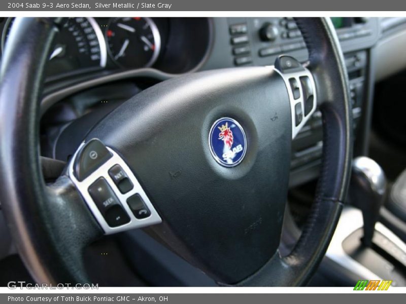 Silver Metallic / Slate Gray 2004 Saab 9-3 Aero Sedan