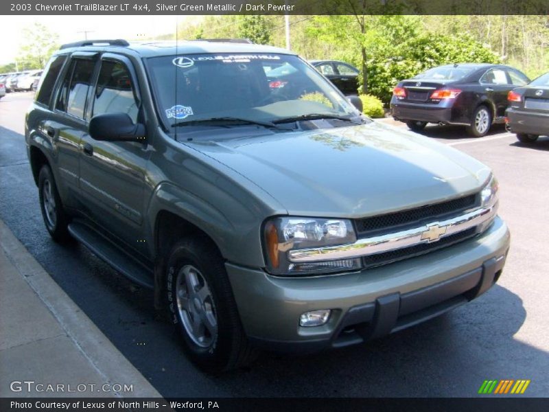 Silver Green Metallic / Dark Pewter 2003 Chevrolet TrailBlazer LT 4x4